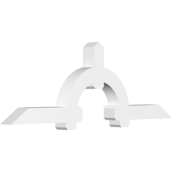 Ekena Millwork Ericson Architectural Grade PVC Gable Bracket, 96"W x 32"H x 6"D x 6"F, 8/12 Pitch GBP096X32X0606ERI00 - main